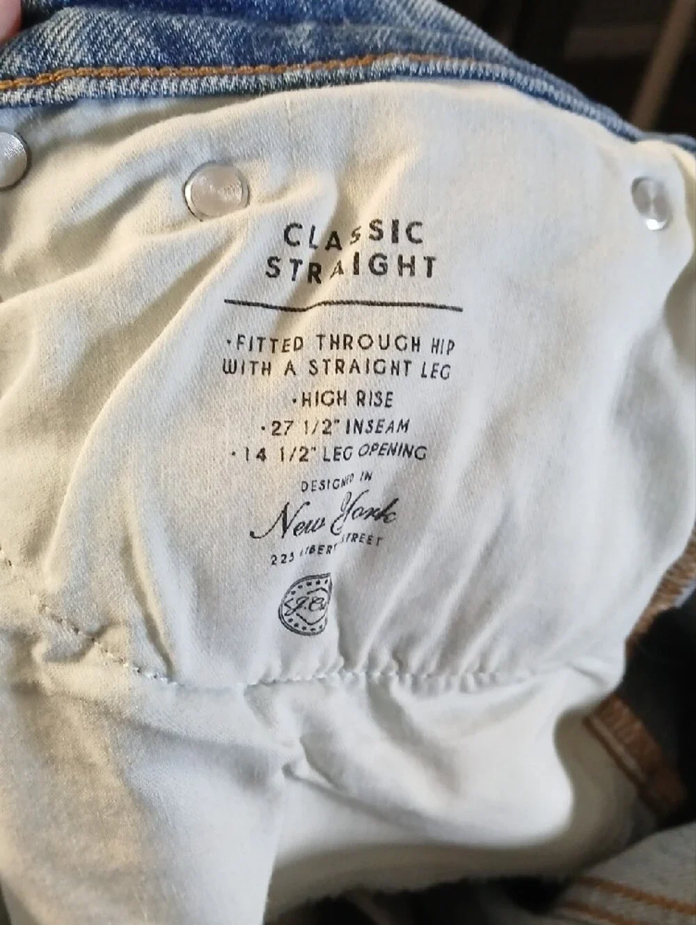 J. Crew Light Re Imagined Blue Straight-Leg Jeans